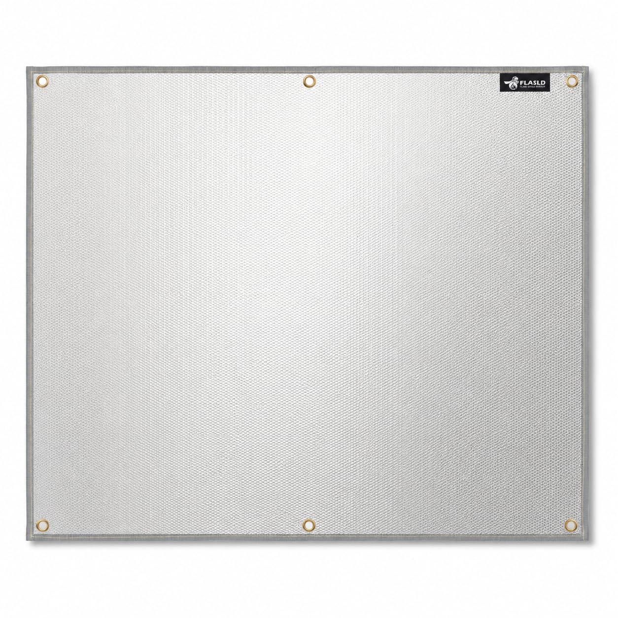 FLASLD Aluminum Heat Shield Mat for Grill, Stove, Oven and Refrigerator, Fireproof Cover and Screen Protect Deck Railing from Grill (40×48 inch)