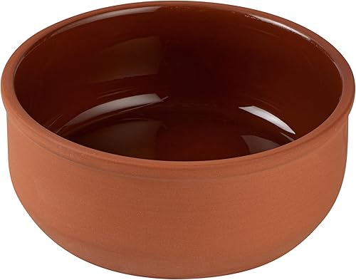 Miniatura 2 de Restaurantware -Terra Tek - Cazuelas de terracota de 27.2 onzas, 2 ollas de arcilla esmaltada marrón para cocinar, listas para horno, microondas,