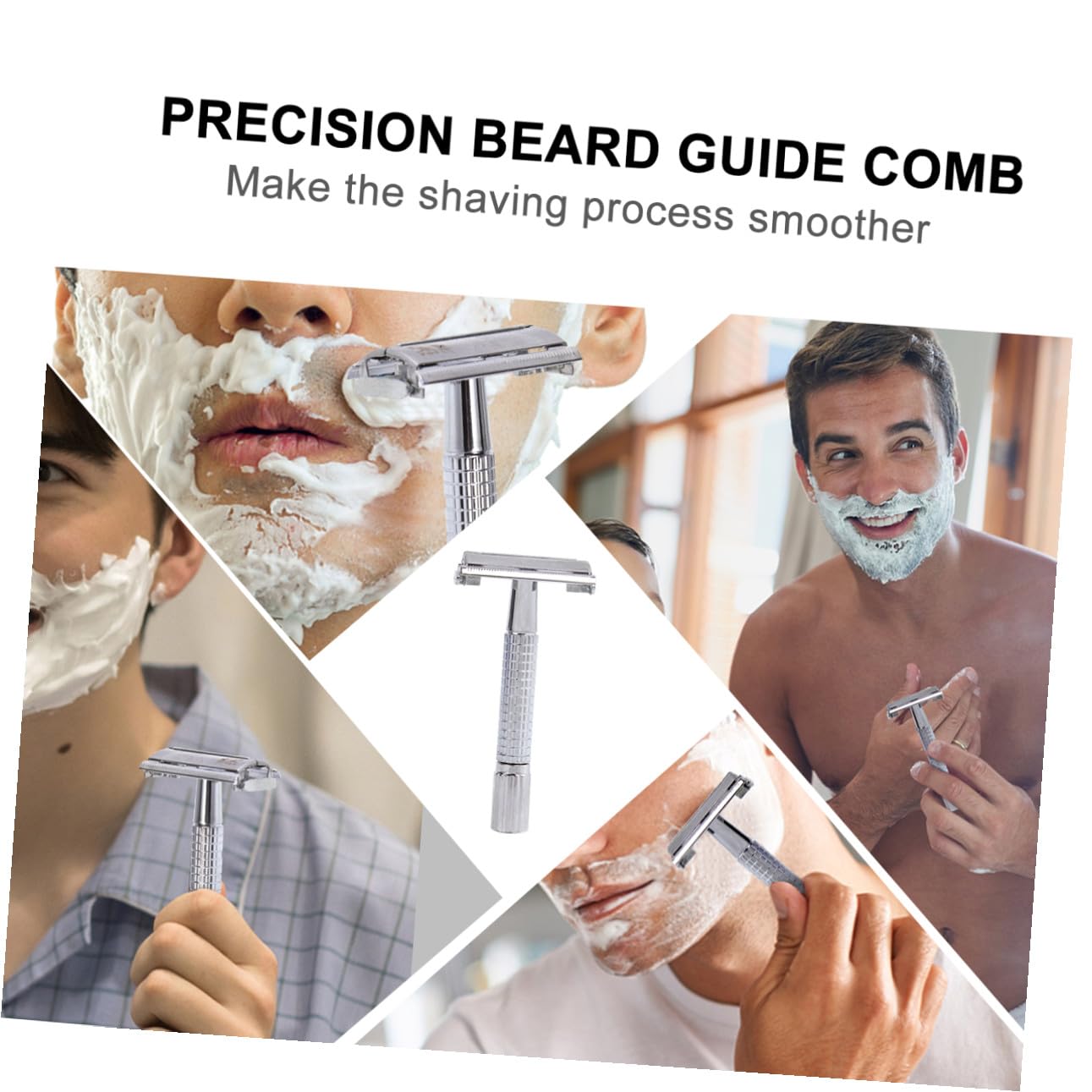 DOITOOL 2 Pezzi Rasoi Da Barba Stile Antico Per Uomo Rasoio Manuale Vintage Rasoio A Doppia Faccia