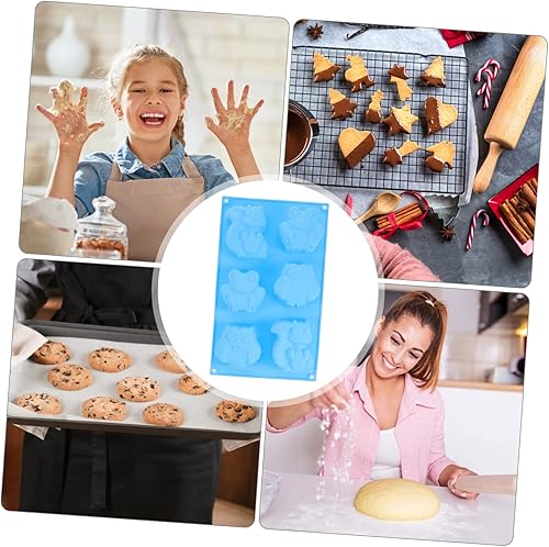 Miniatura 7 de BESTOYARD 2 moldes de silicona de 6 agujeros, moldes de silicona para chocolate, moldes de fondant de silicona para fiestas, pasteles de Navidad,