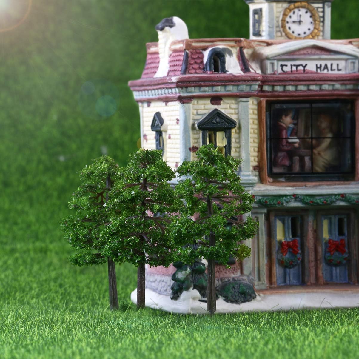 BESPORTBLE Artificial Trees Modle: 20pcs Architectural Micro 9CM Imitation Landscape Tree Model Scenery