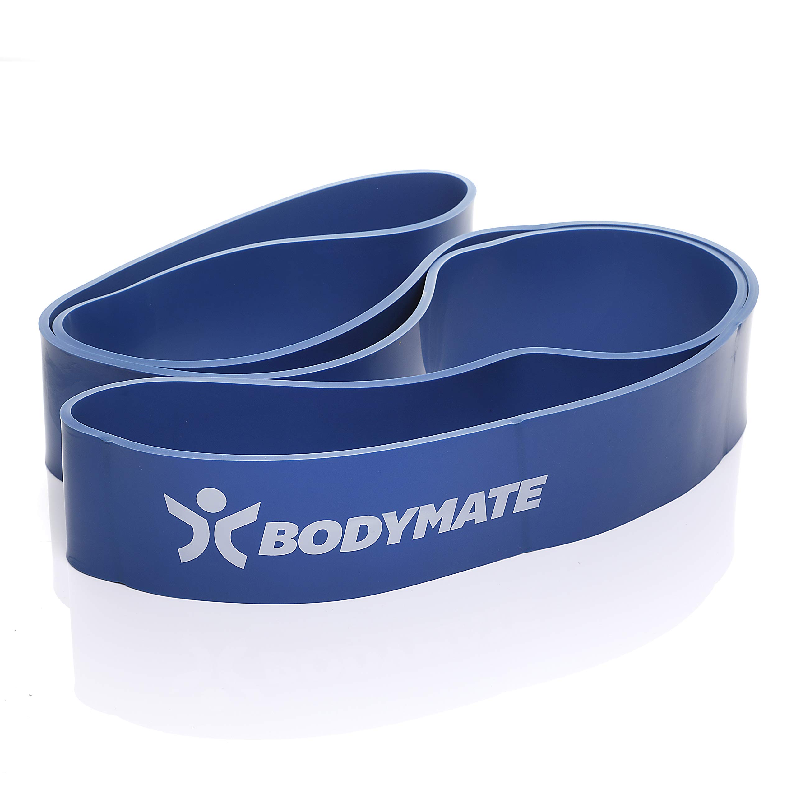 BODYMATE Bande de résistance élastique Premium 208cm en Latex Naturel - Résistance au Choix - Idéal Musculation, Crossfit, Gymnastique, Fitness - Débutants et Professionnels