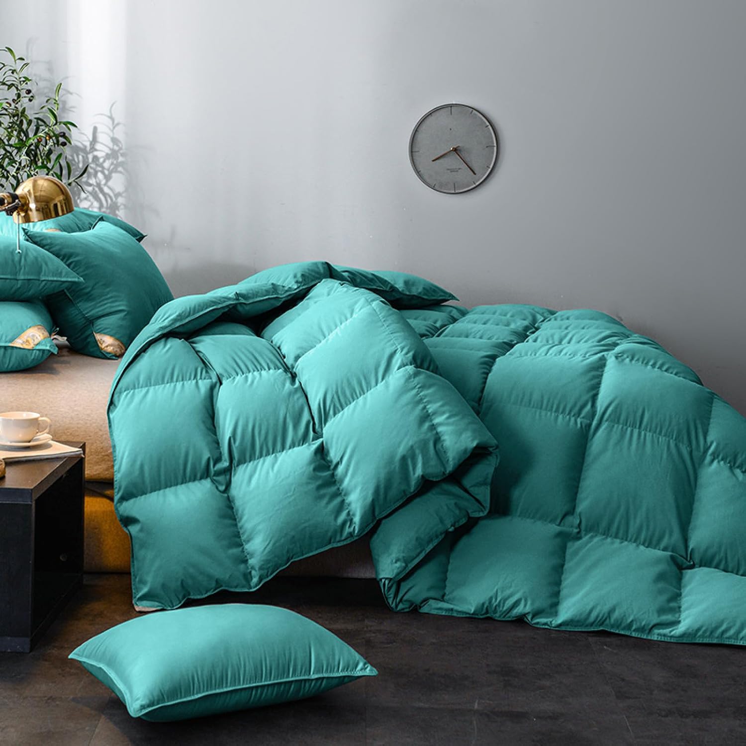 Teddy Fleece Duvet Set, All Season Duvet, Summer Duvet, Comforter, Cotton, Duvet, 4 Seasons Duvet, Comforter, Warm Thick Duvet, Christmas Gift (A Single, 220 x 240 cm 4 kg)