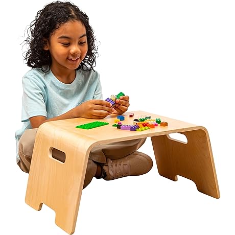 Kids Floor Table: LAPGEAR Wooden Educational Activity Desk and Tray