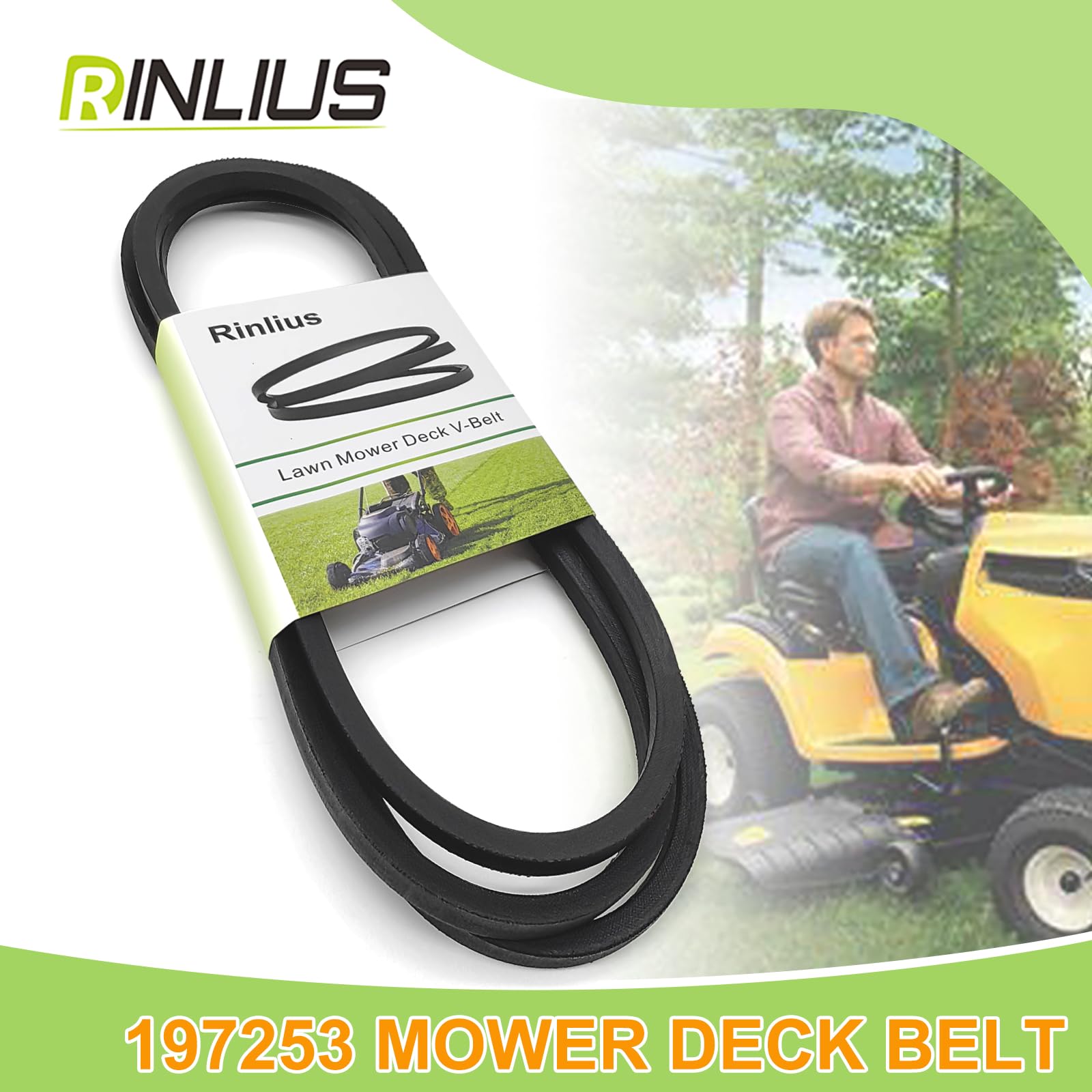 Amazon.com: Rinlius 429636 197253 Mower Belt (1/2