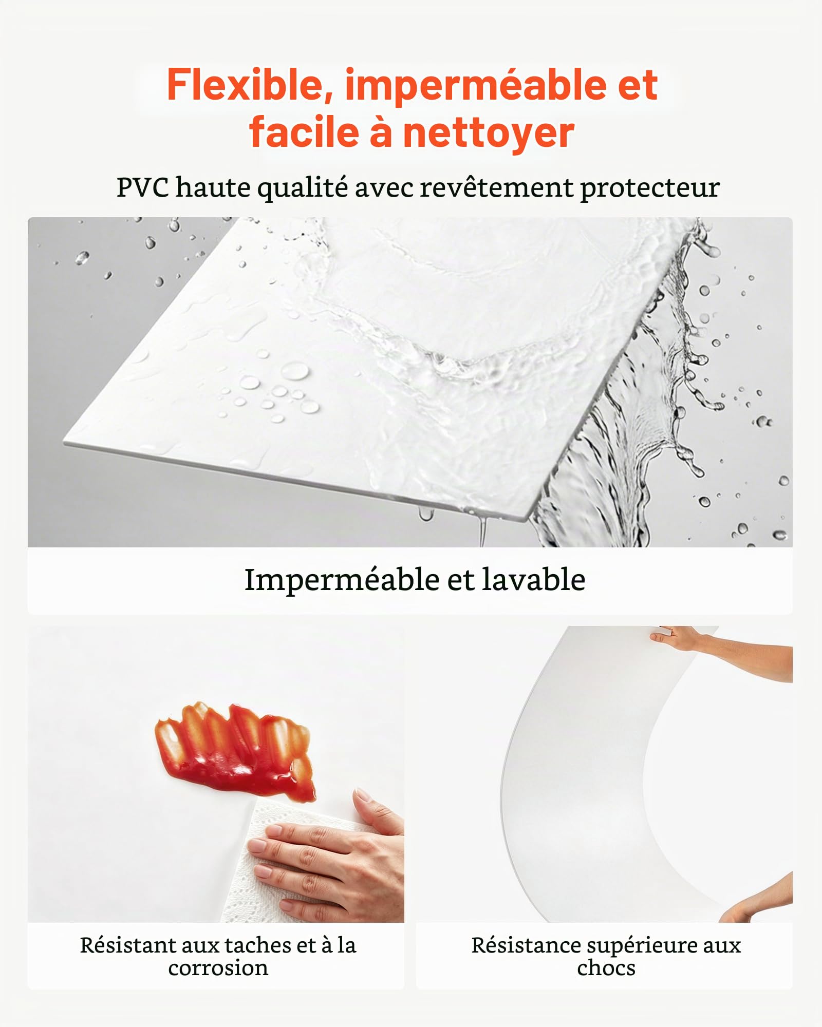 VEVOR Dalles Plafond PVC 605x1210 mm 10 Pcs Panneaux Plafond Suspendu Blanc