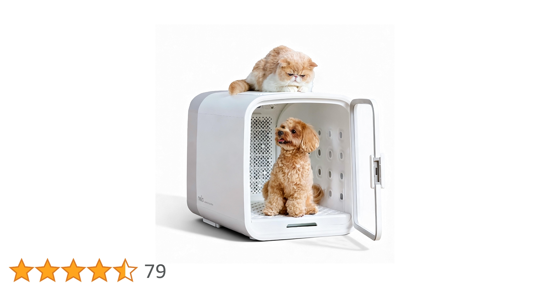 nelloペットドライヤー ホワイト 新モデル Amazon | nello ペットドライルーム＋Deo 日本製モーター 獣医師