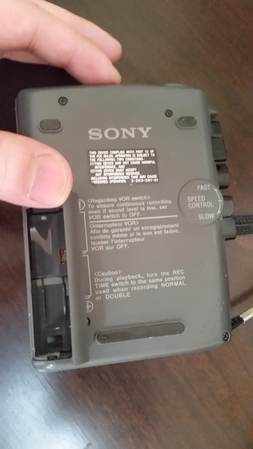Magnétophone Sony TCM-40DV – Presque Neuf – En Boîte – Dictée/Cassette