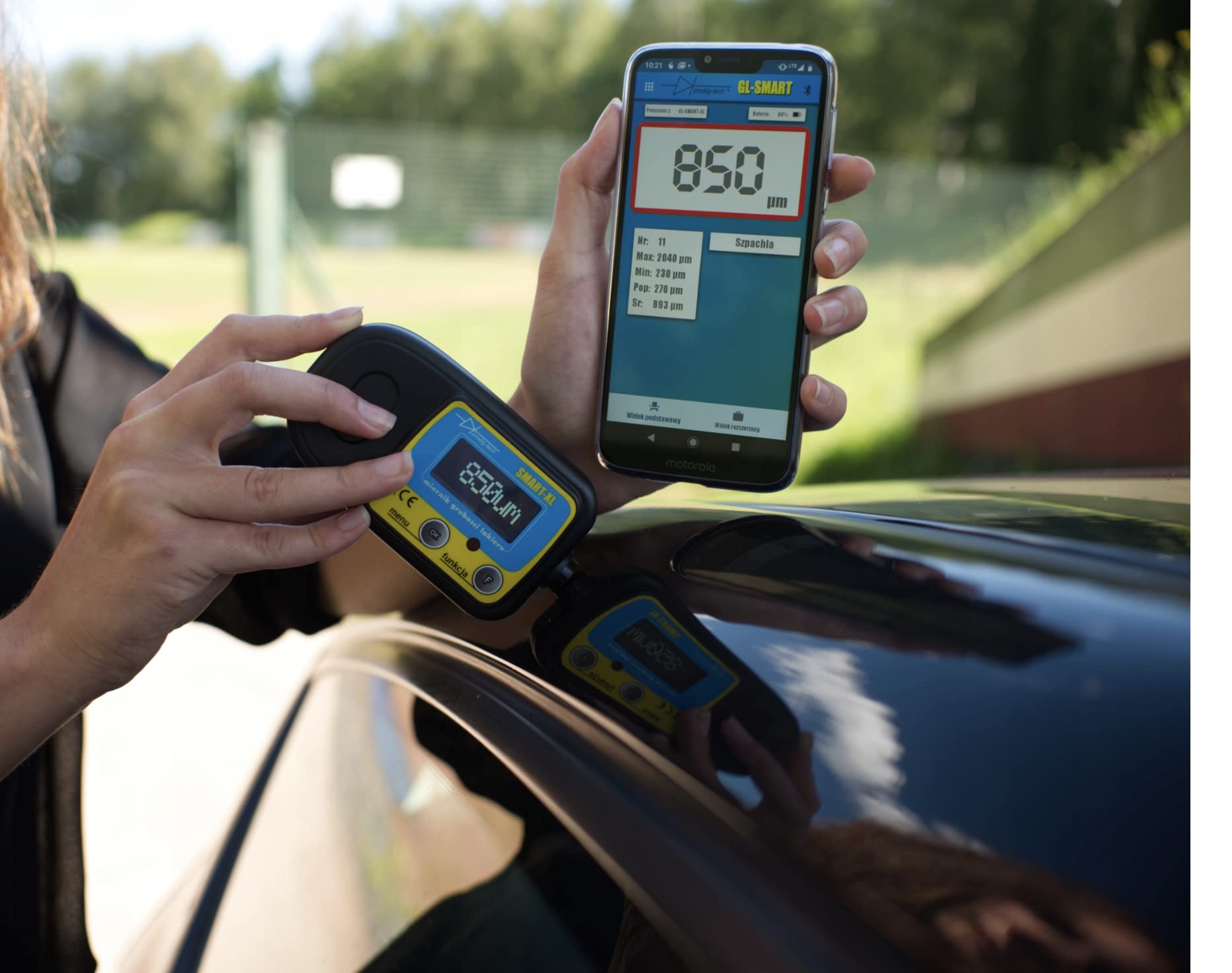 Stal i aluminium Prodigy-Tech Gauge Gl-Smart-Xl grubość powłoki do testera lakieru samochodowego