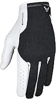 Callaway X-Spann Golf Glove - Premium Cabretta Leather, Griptac Grip, Breathable 4-Way Stretch, UPF 50+ Protection
