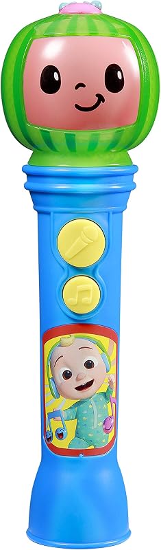Cocomelon Toy Microphone, Toy for Toddlers with Built-in Music, Designed for Fans of Cocomelon Toys