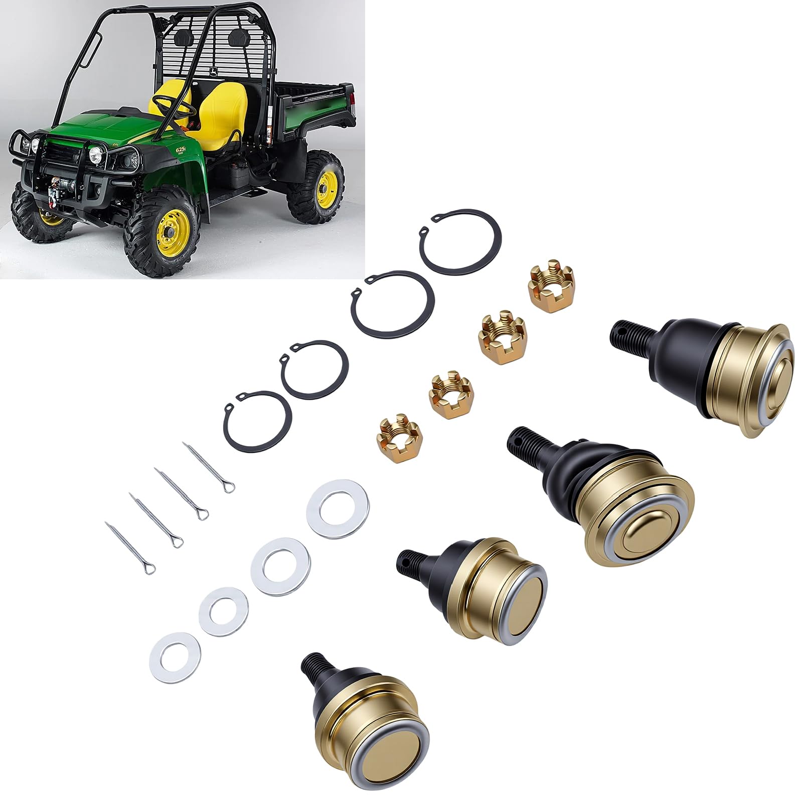 aqxreight Zestaw Przegubów Kulowych Przednich do XUV Gator 625I 825I