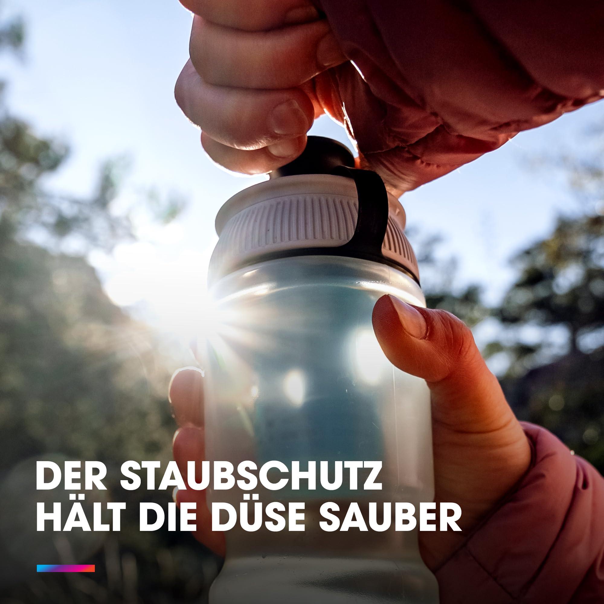 HydraPak Breakaway+ Filter Wasserflasche (20oz) - Wandern & Radfahren Squeeze Wasserflasche, Passt Rucksäcke & Fahrradkäfige - Klar