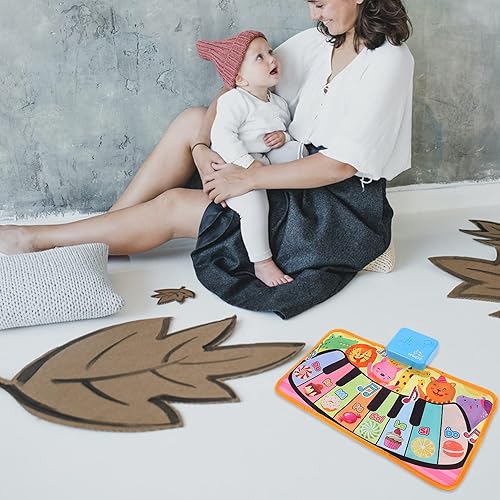 Miniatura 7 de GANAZONO Toodler Toys - Alfombrilla de piano de piso, teclado y música, manta táctil portátil, juguetes de piano para niños, juguete educativo para