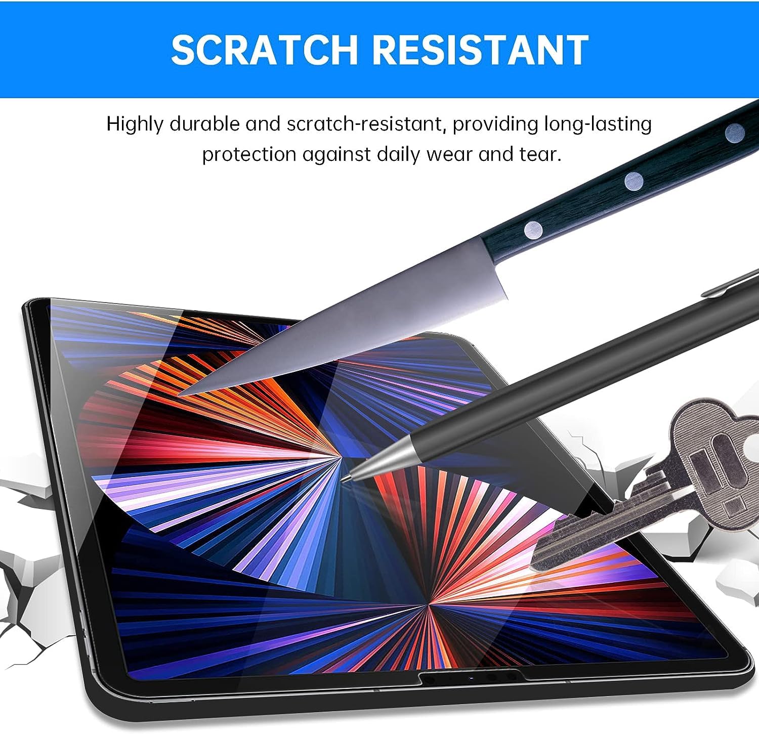 Protector De Pantalla Procase Para IPad Pro 11" (2018-2022) - Cristal Templado 9H, Fácil Instalación | Antiarañazos Y Golpes
