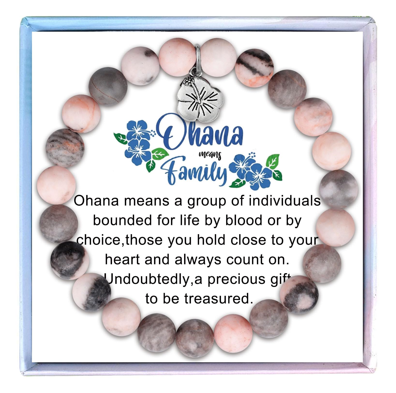 Fullrainbow Ohana Bracelet Gifts for Women Family Gifts Ohana Means Family Ohana Jewelry