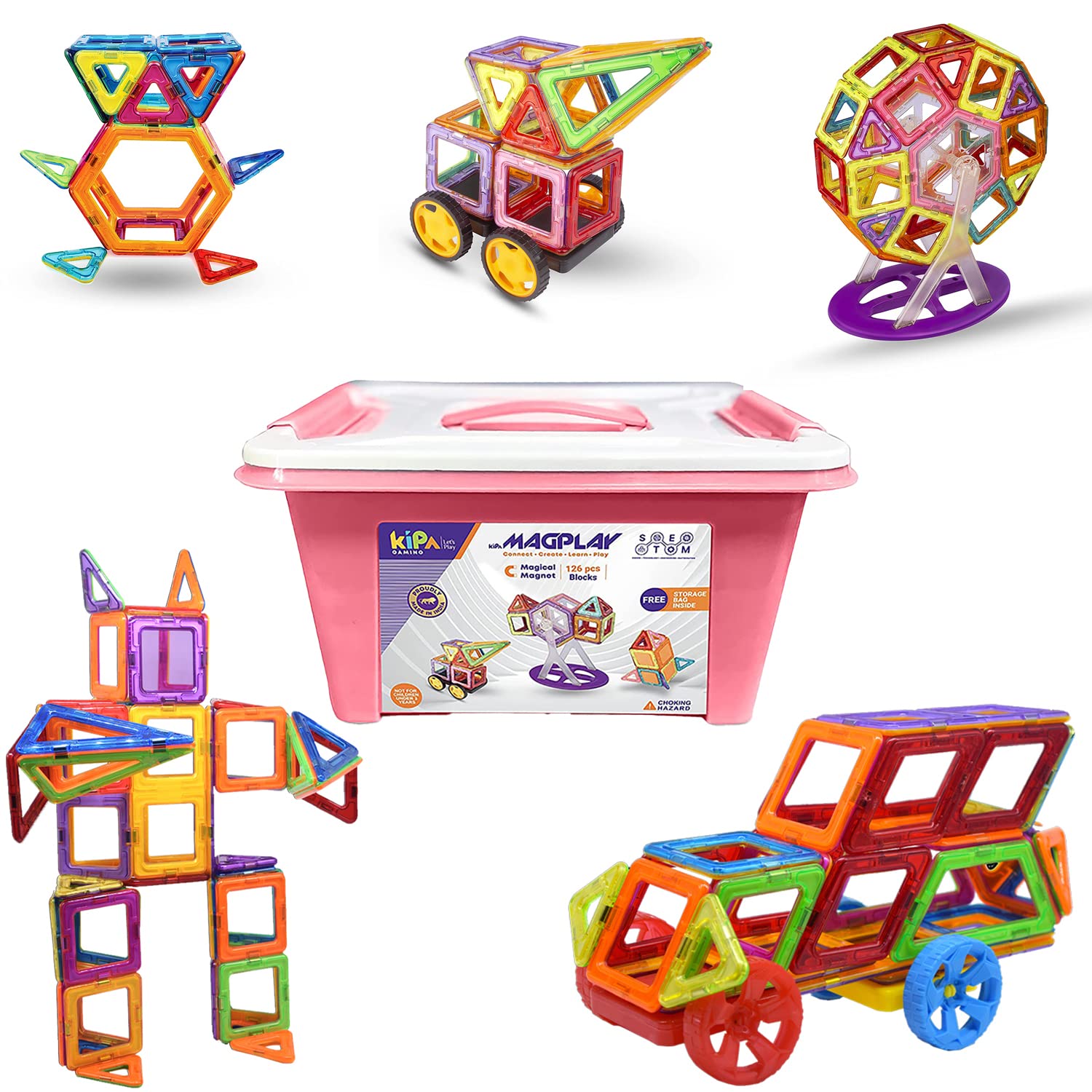 KIPA GAMING Magplay Magnetic Blocks 38 Pcs Diy Kids Toy Set Building Educational Toys With Smart Outdoor Bagpack For Kids Children Magnetic Blocks For Kids Puzzle For Great Learning|Multicolor (B09RV6KXB2) Amazon Price History, Amazon Price Tracker