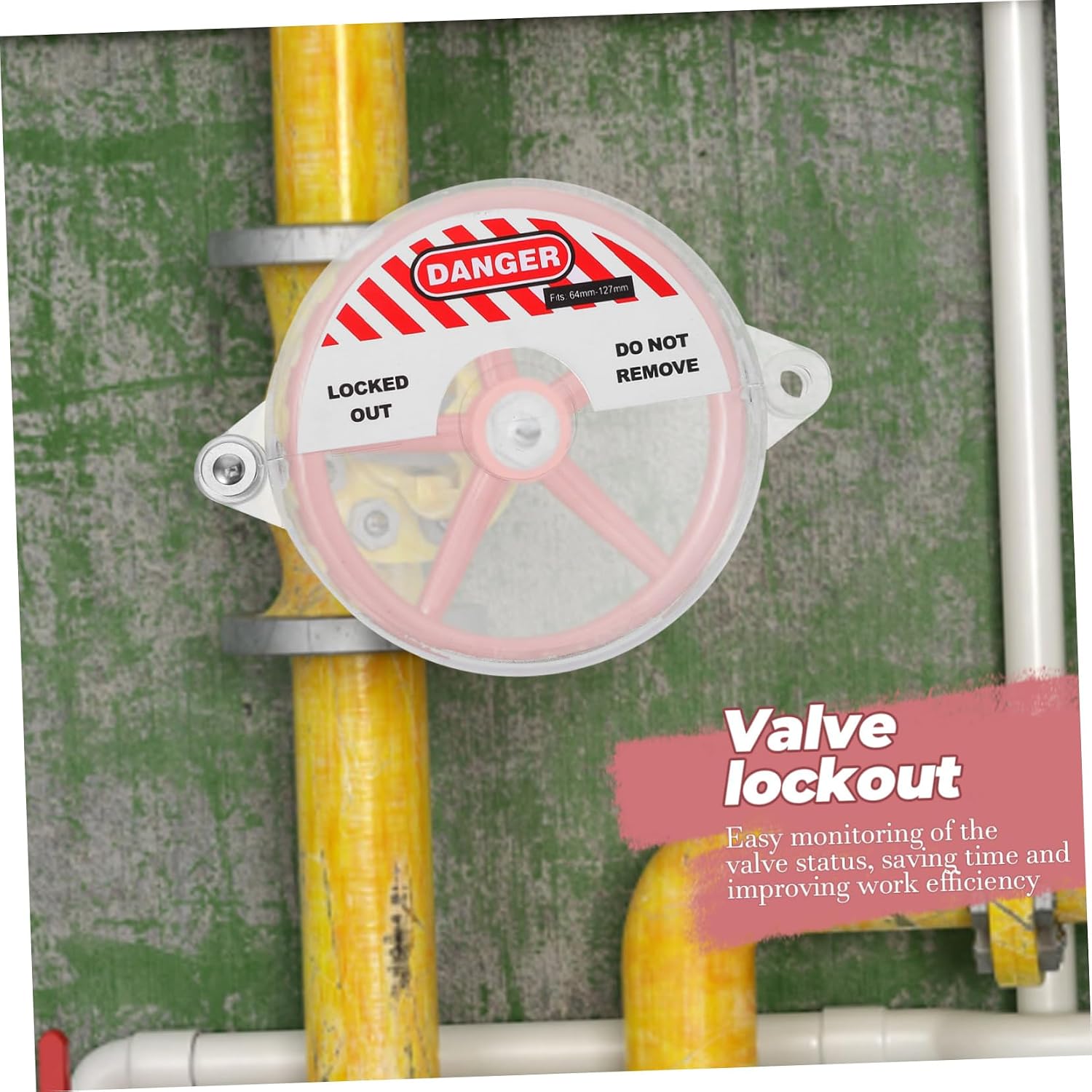 Gate Valve Lock Valve Device Outdoor Faucet Lock Corrosion-Resistant Easy Monitor