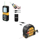 Laser Measure Rechargeable, 265Ft Green Beam Laser Measurement Tool & PREXISO 2-in-1 Digital 135Ft Rechargeable Laser Tape Measure