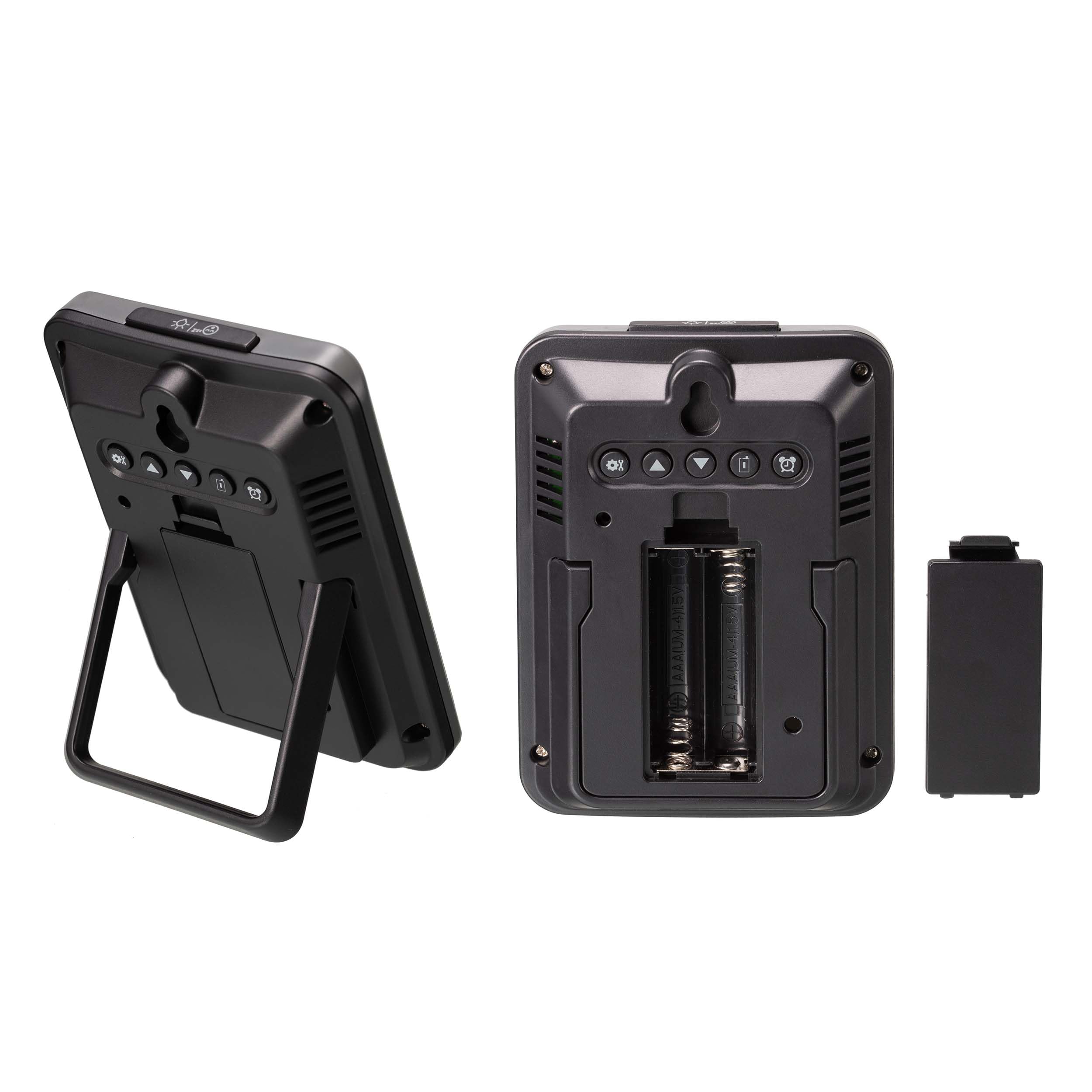 BRESSER ClimaTemp IO Jumbo - Set termometro Wireless con 2 stazioni e 3 trasmettitori per Temperatura e umidità