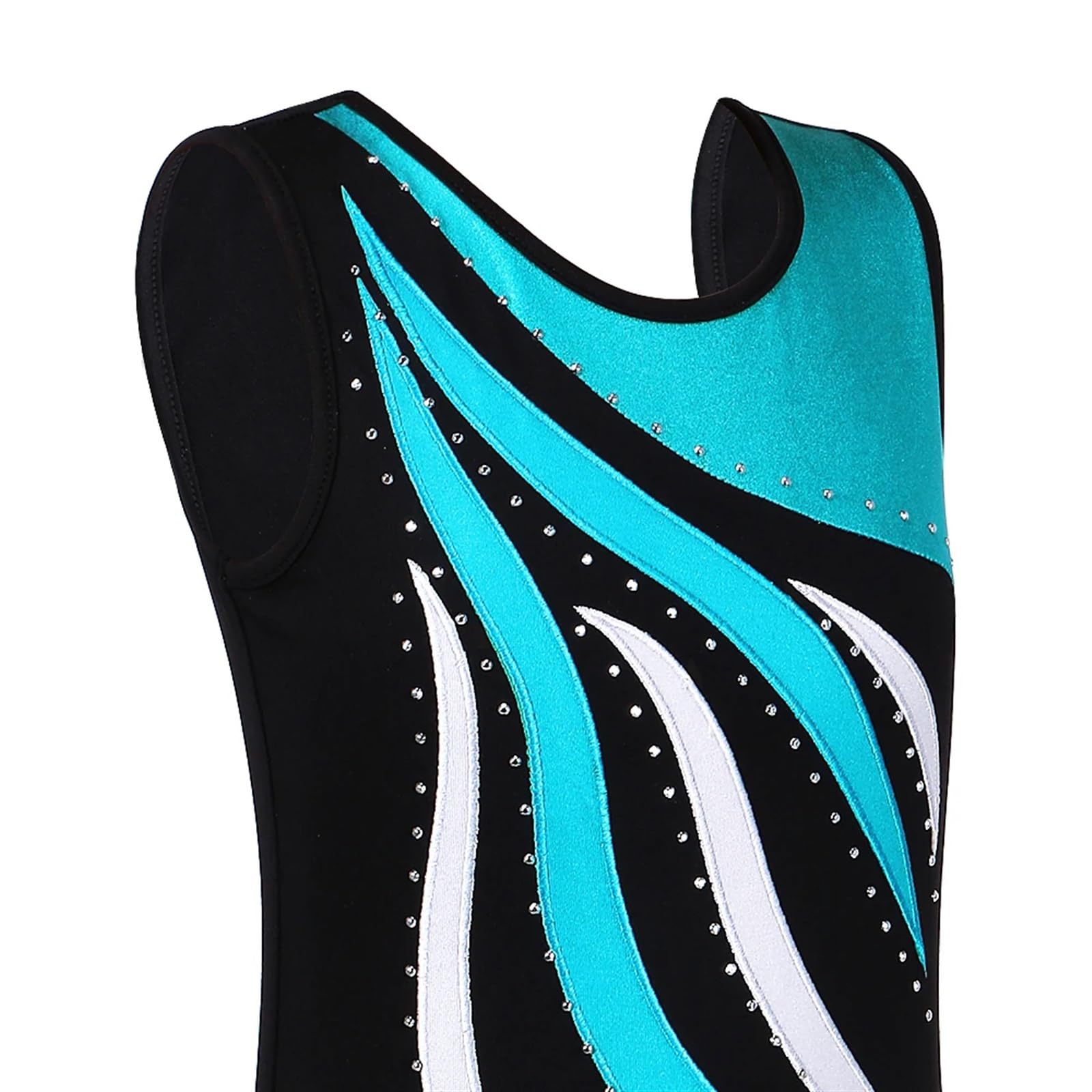 Maillots de Gimnasia Niños pequeños adolescentes Ballet patín gimnasia leotardo niñas niño traje de baile mono gimnástico acrobacias atléticas for niños para Niña ( Color : B179 LightBlue , Size : 12A