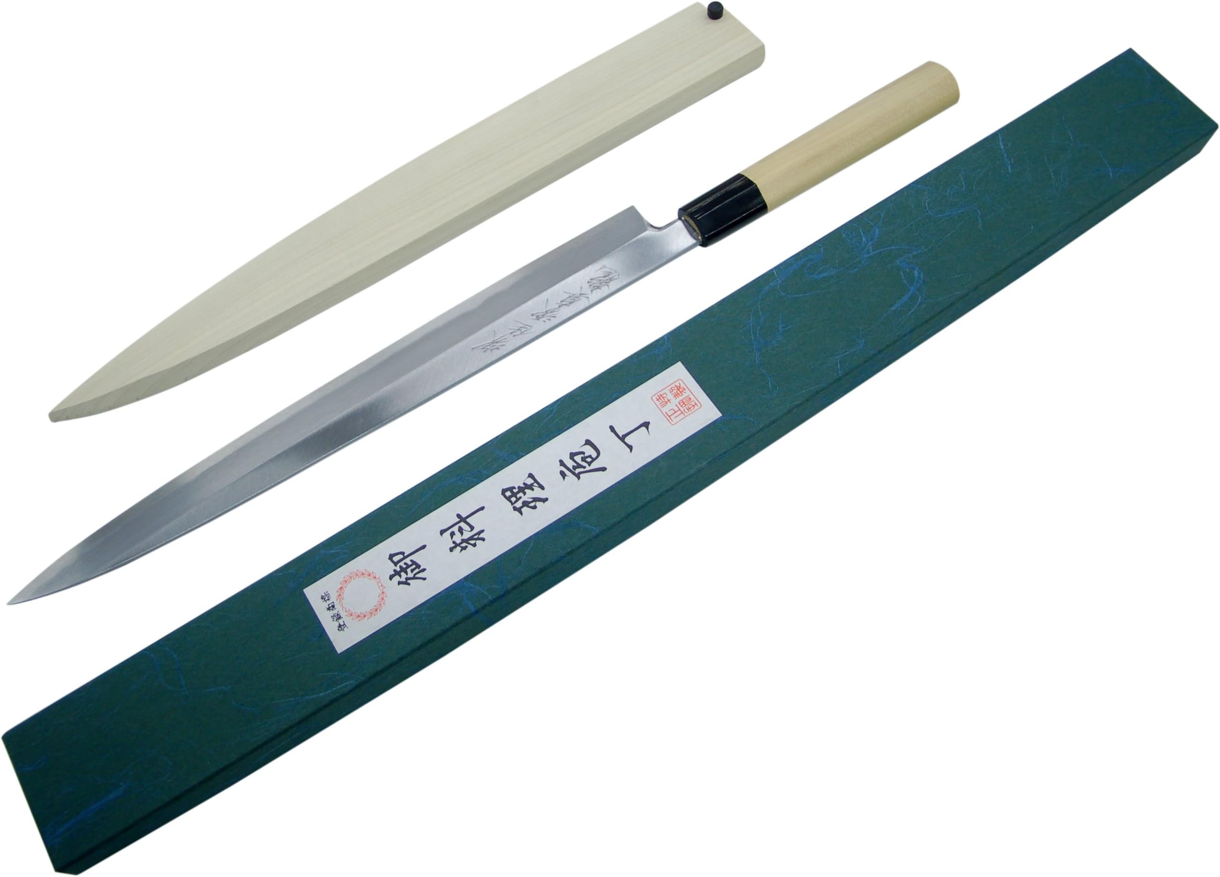 Cooking Knives Sane-TATSU: Yanagi-ba (Pro Japanese Yasugi Forged Steel)- White (300mm)