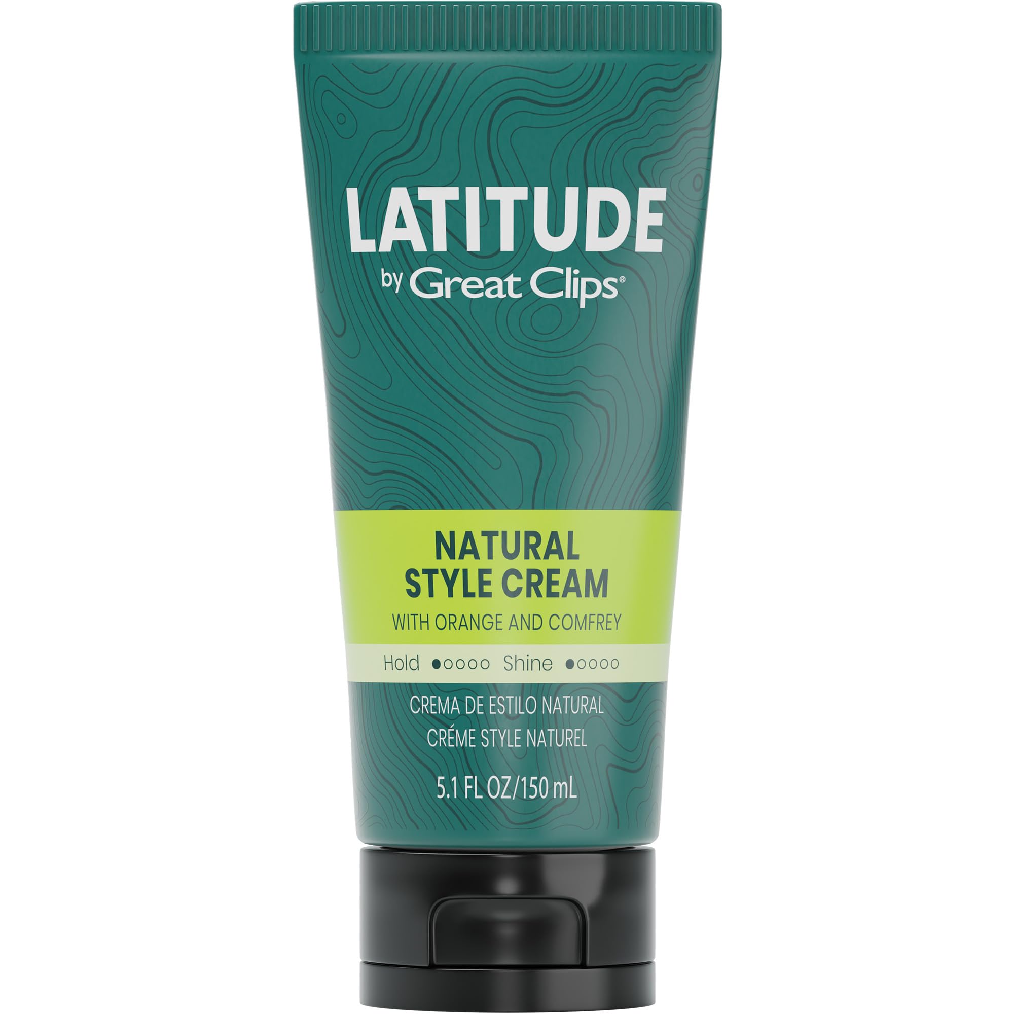 GREAT CLIPS LATITUDE Natural Style Cream | Hair Gel for Men | Low Hold + Low Shine | 5.1oz | Packaging May Vary