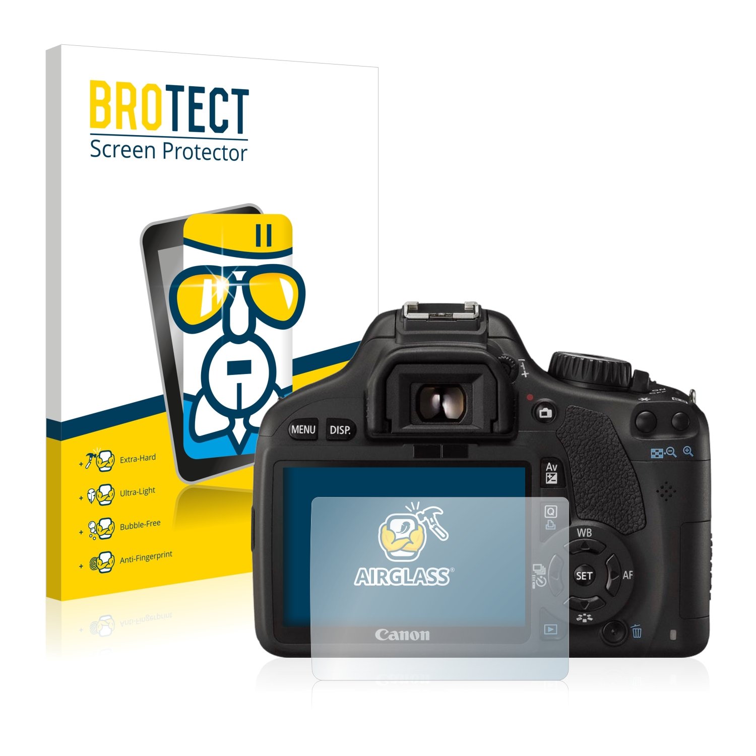 BROTECT Protector Pantalla Cristal Para Canon EOS 400D Protector