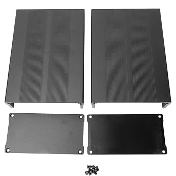 Aluminum Housing Box 55 x 106 x 150 mm Matte Black Aluminum Alloy Empty Housing for Electronics Controller GPS Circuit Board