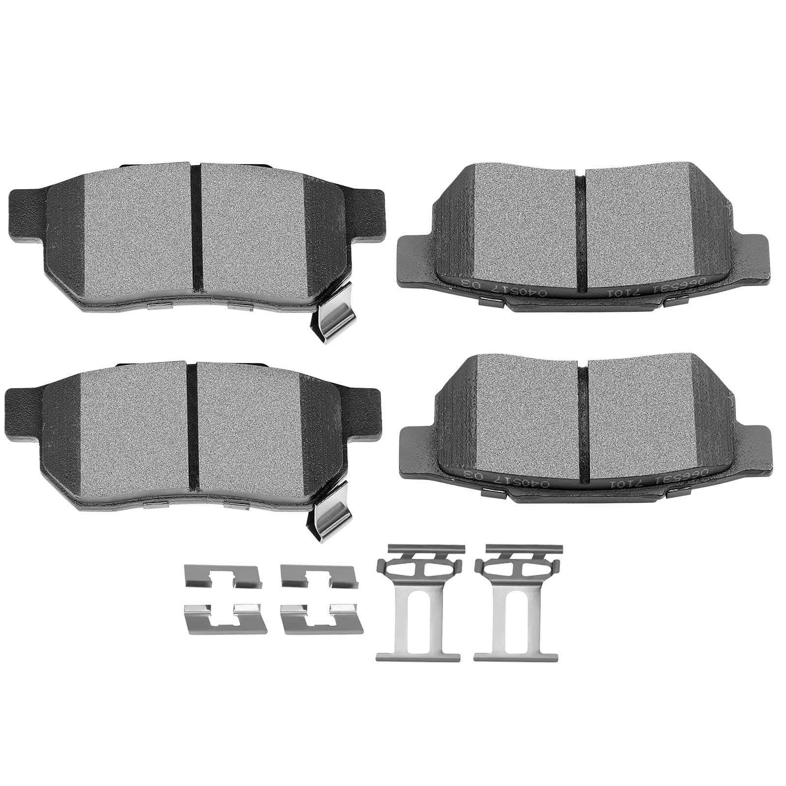 SCITOO D374 Rear Ceramic Brake Pads Sets Fit For Acura Integra,For Honda Civic/Civic del Sol/CRX/Fit/For Accord/Prelude