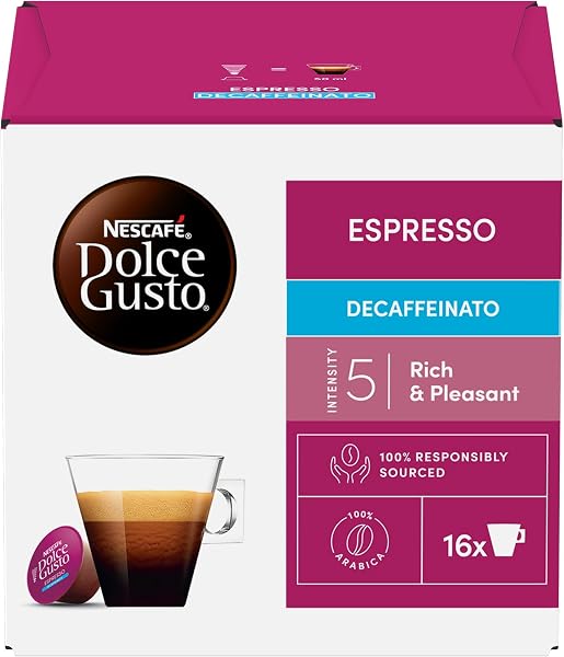 NESCAFÉ DOLCE GUSTO Espresso Decaffeinato Caffè, 6 Confezioni da 16 Capsule (96 Capsule Compatibili Nescafé Dolce Gusto) - 3
