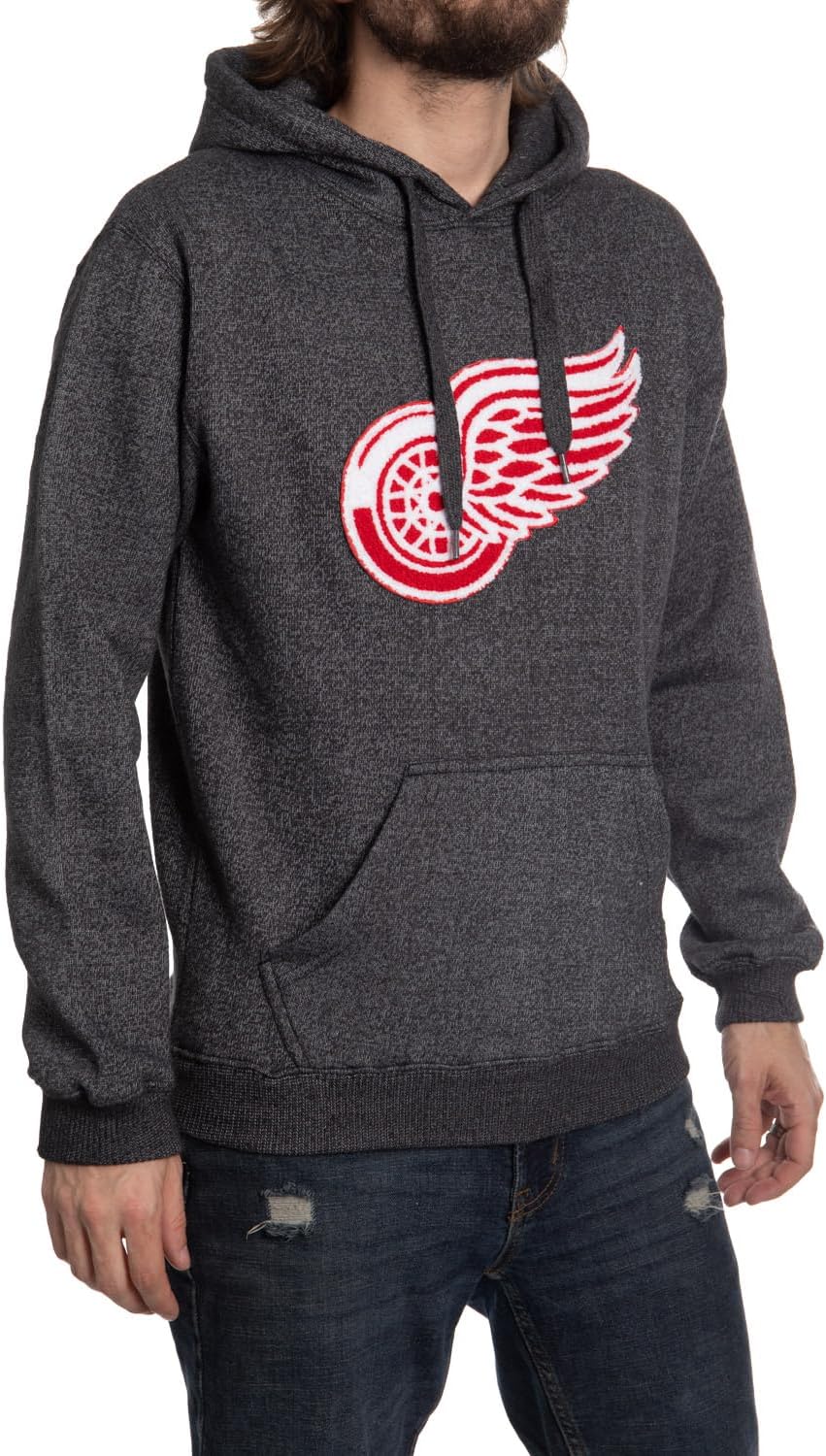 Calhoun NHL Surf & Skate Unisex Pullover Nantucket Hoodie with Chenille Team Logo Crest - Image 3