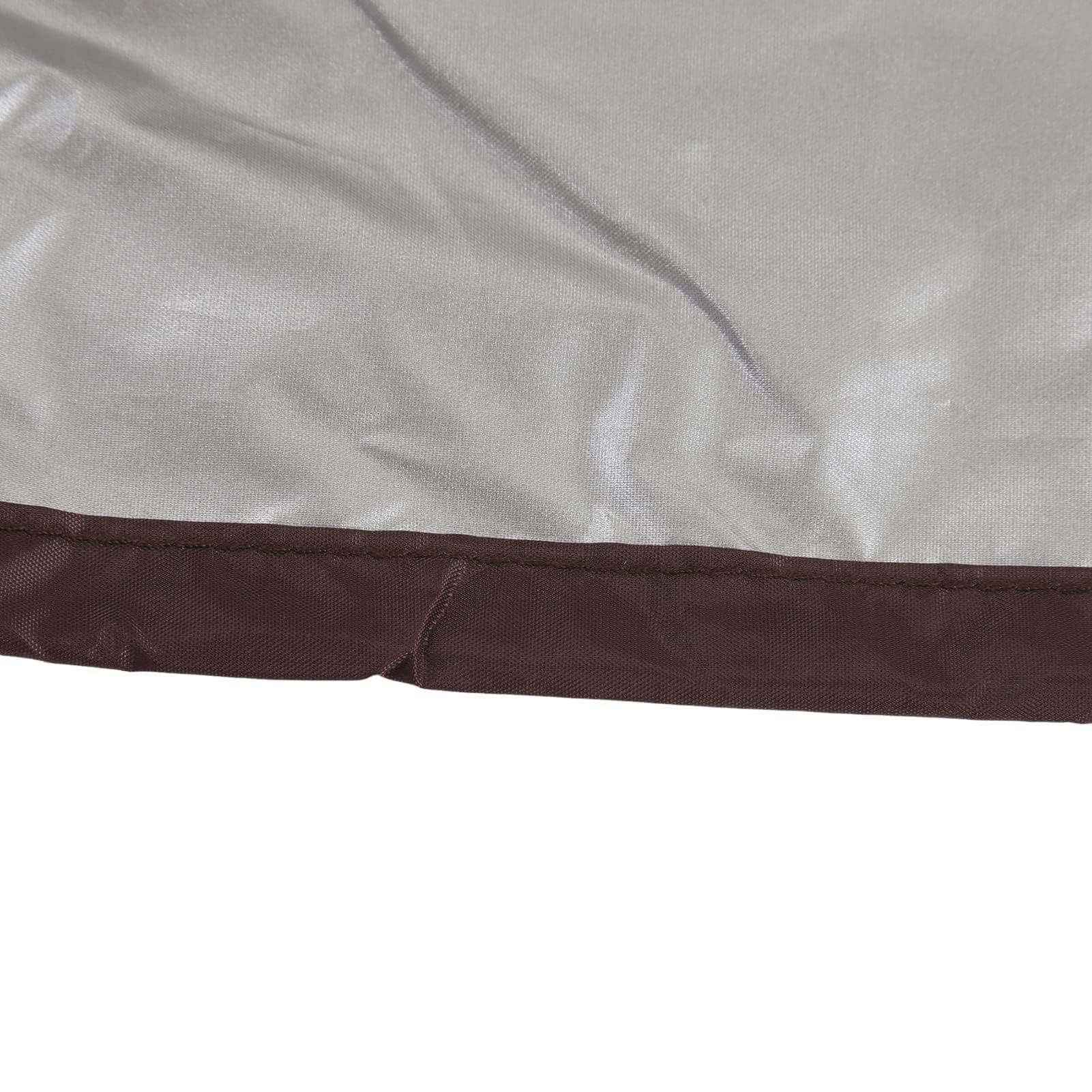 Cubierta Protectora Impermeable para SPA, Redonda, Portátil, Poliéster Tafetán, 190 cm, Exterior, Marrón