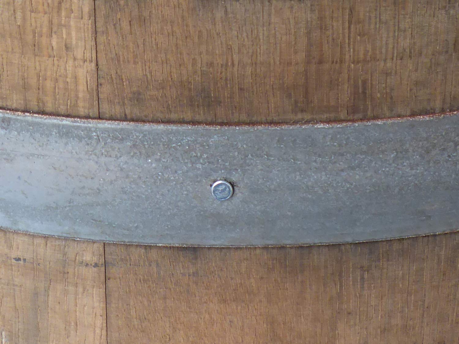 Temesso Botte da Vino Rustica in Rovere, barile, da Usare Come Tavolo, Decorazione - Altezza 95cm, Contenuto 225 litro (con Fissaggio degli Anelli)