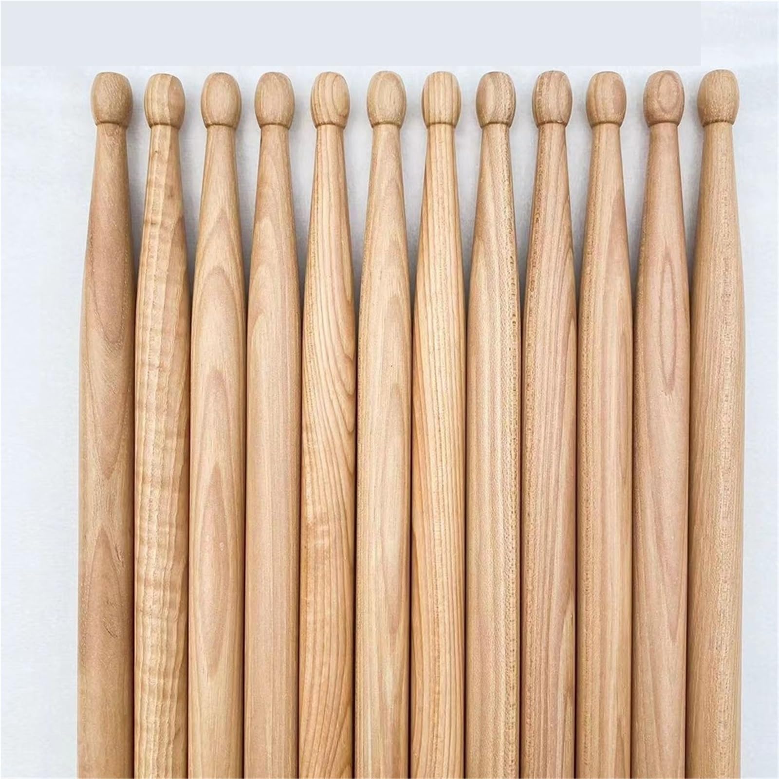 2 Paar Ahorn Holz Drumsticks Holz Drum Stick for Trommel Übung Drumstick Zubehör FüR Erwachsene