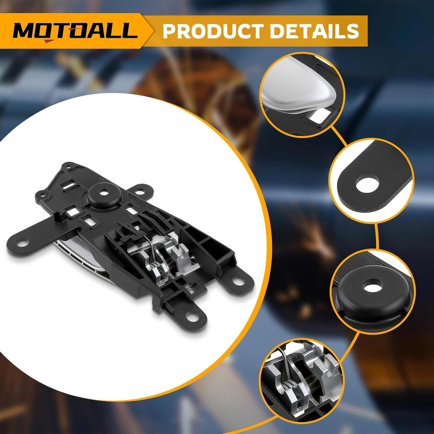 MOTOALL Inside Door Handle Front Left Side 82610D5000 Fit for Kia Optima 2016-2020, Silver