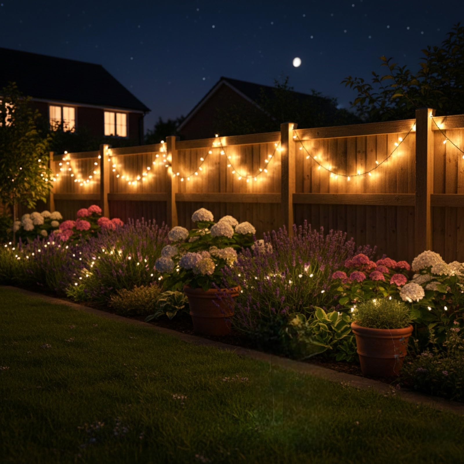 Carbeth Plants Solar LED String Lights 100 Bulbs - Weather Resistant & Energy Efficient - Outdoor Garden Fairy Lights for Trees, Fences, Balcony & Patios