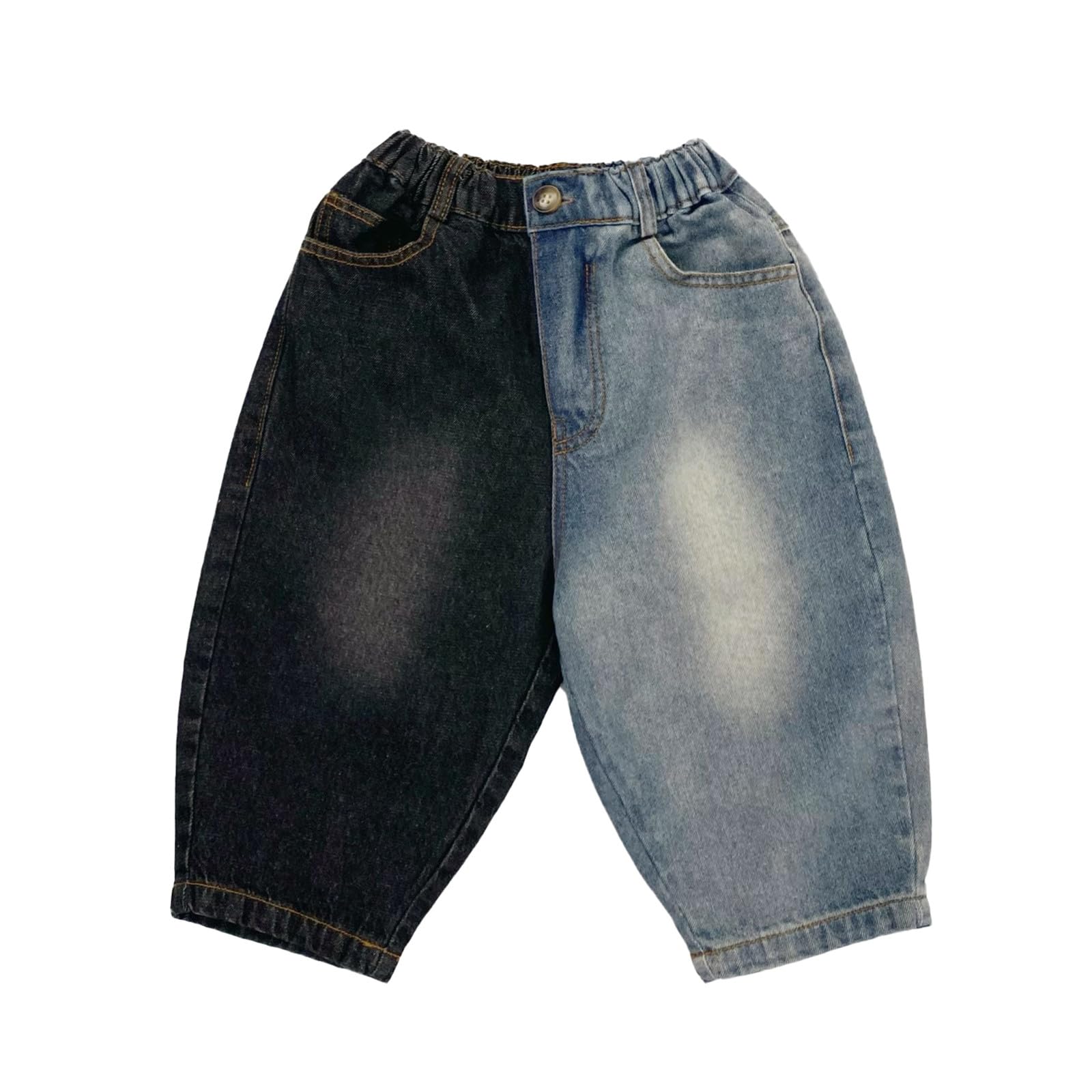 Generico Jeans Ragazzi-Jeans da Bambino in Morbido Denim, Pantaloni Classici Casual con Design colorato, vestibilità Comoda ed Elasticizzata per Bambini Neonati.