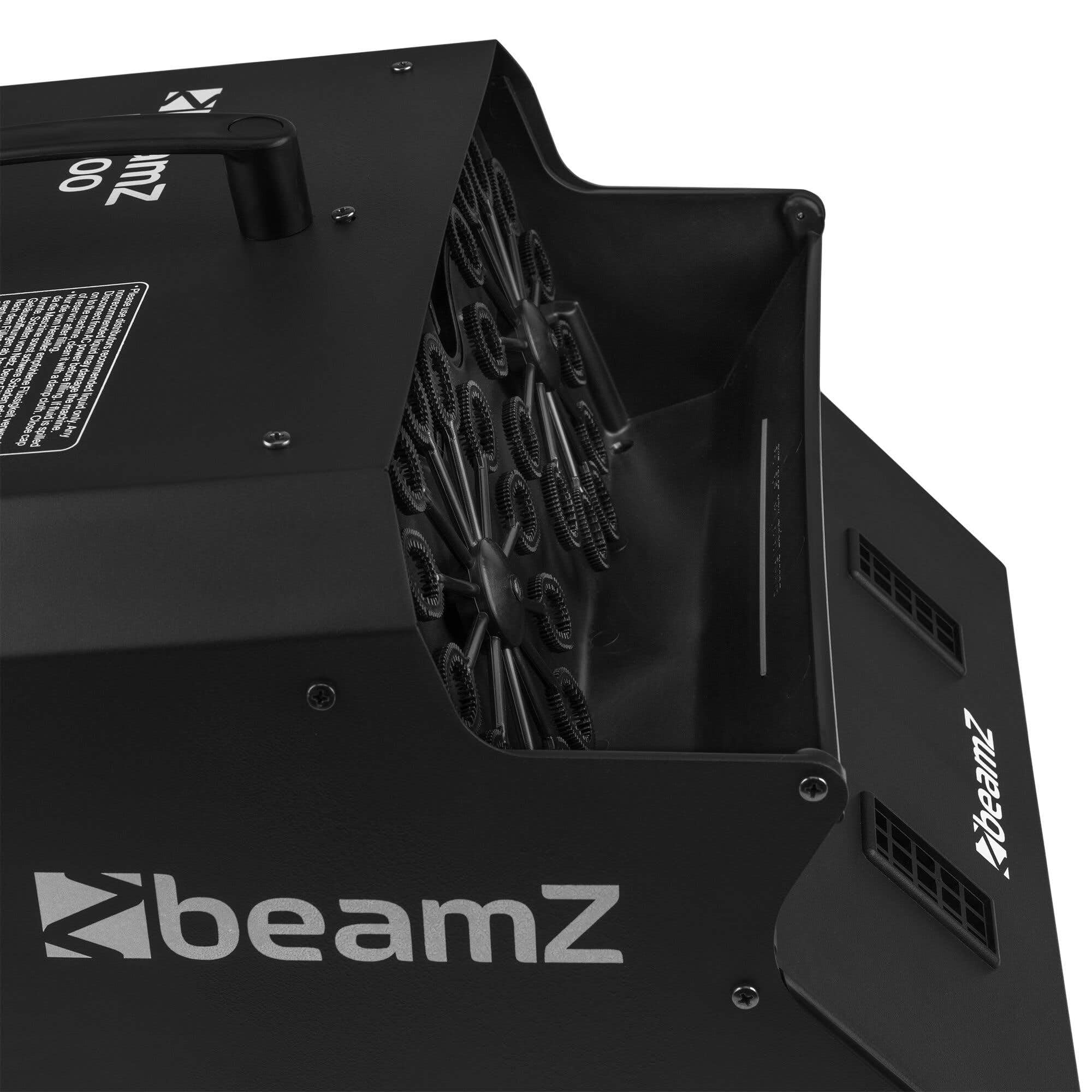 BeamZ B2500 - Automatische Seifenblasenmaschine Hochzeit Seifenblasen Maschine, inkl. Fernbedienung, 100 Watt, Bubble Machine, Seifenblasen Hochzeit Machine, Effektmaschine - Schwarz