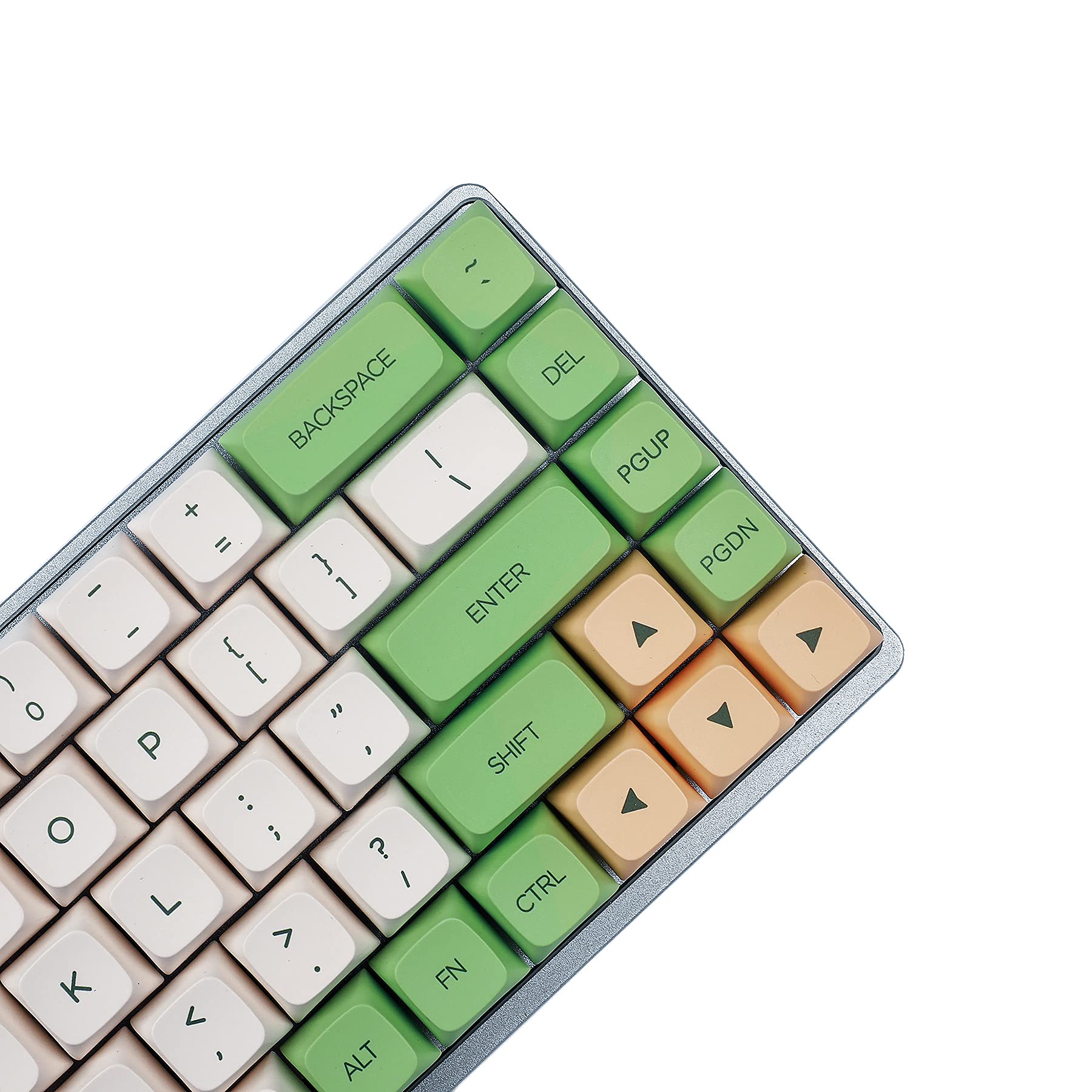YMDK Retro ZDA PBT Cute Keycaps Similar to XDA Keycap Dye Sub for MX Keyboard 104 87 GK61 Melody 96 KBD75 ID80 GK64 Tada68（Only Keycap） (Retro English Kit 3.0)