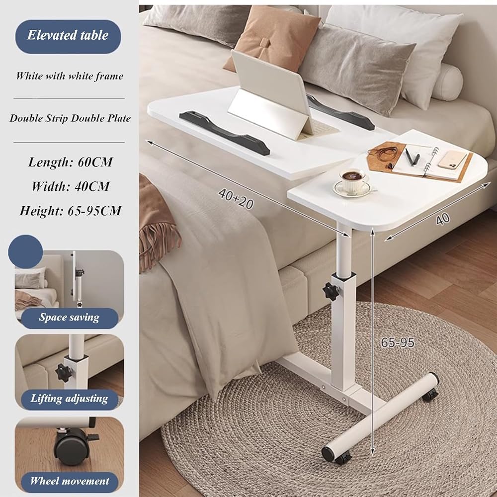 Regulowana składana drewniana taca na łóżko stół na laptopa posiłki i czytanie wszechstronne łóżko i krzesło Zastosowanie ergonomiczna konstrukcja idealna do domowego biura i relaksu
