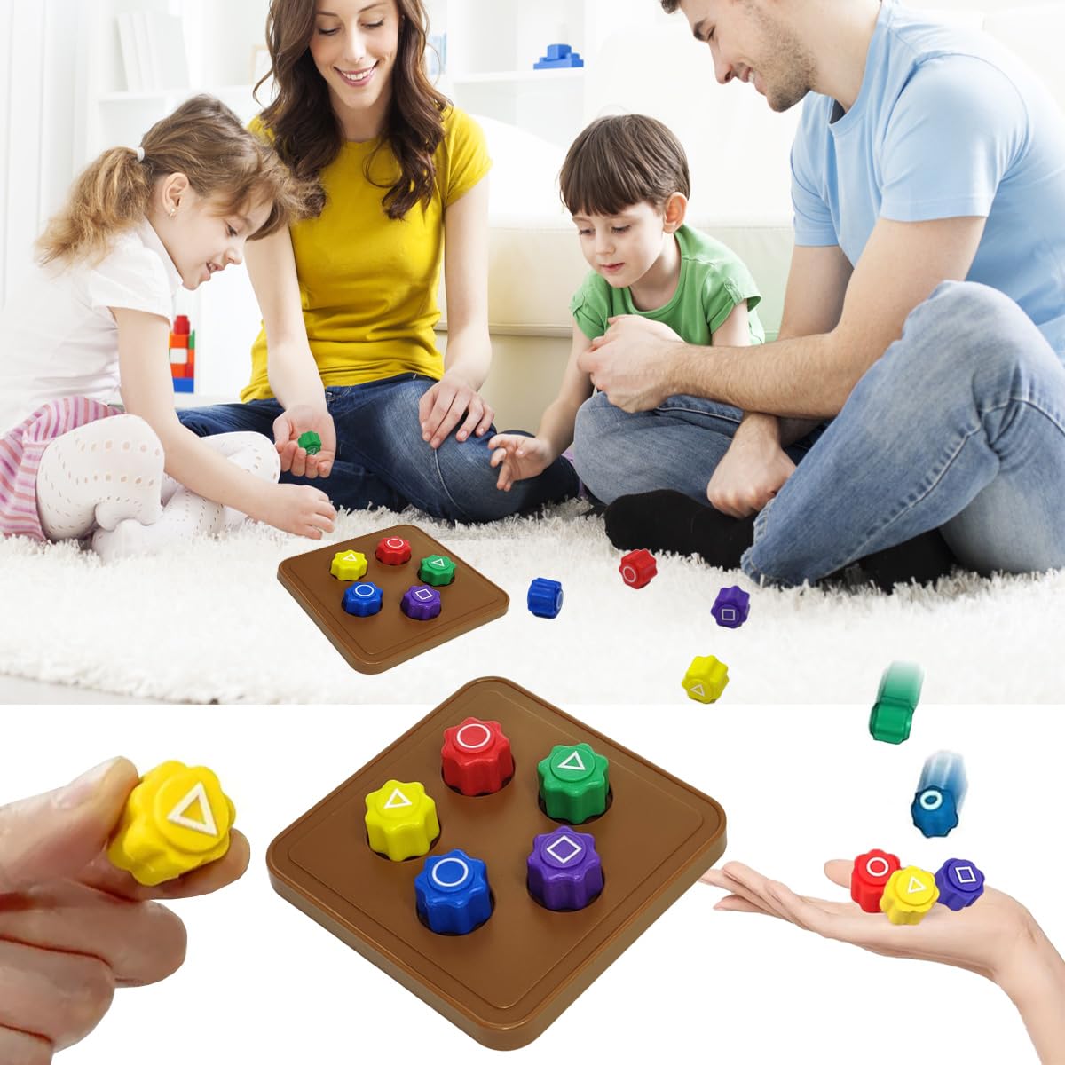 Gxlaihly Jeu Traditionnel Coréen Gonggi Jack Stone Pebbles Set pour Tous Les âges, Adultes et Enfant (10 Pcs