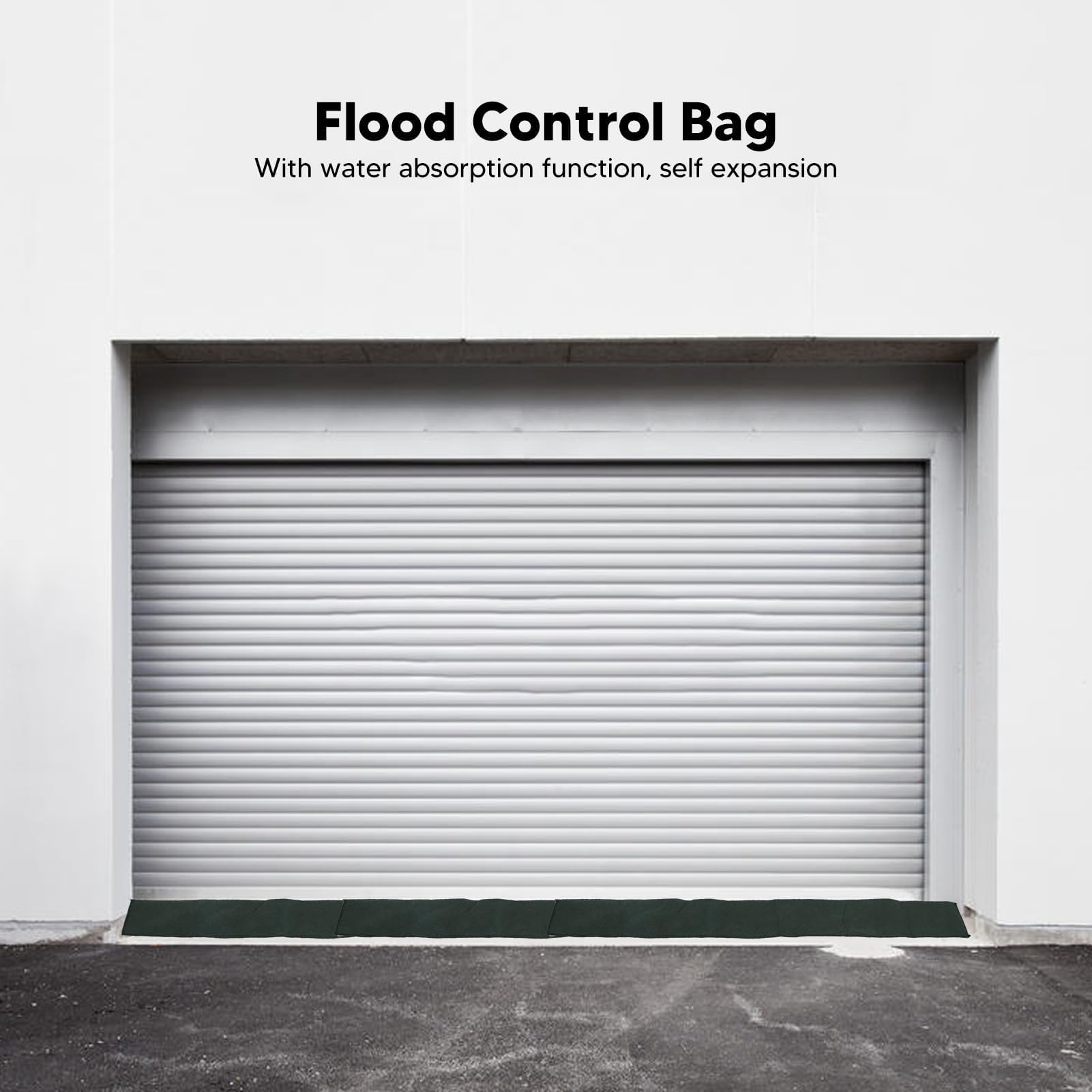Barrières Anti-inondation l'eau activé, 5pcs Sacs absorbants Sandless Sable réutilisables pour Porte Maison