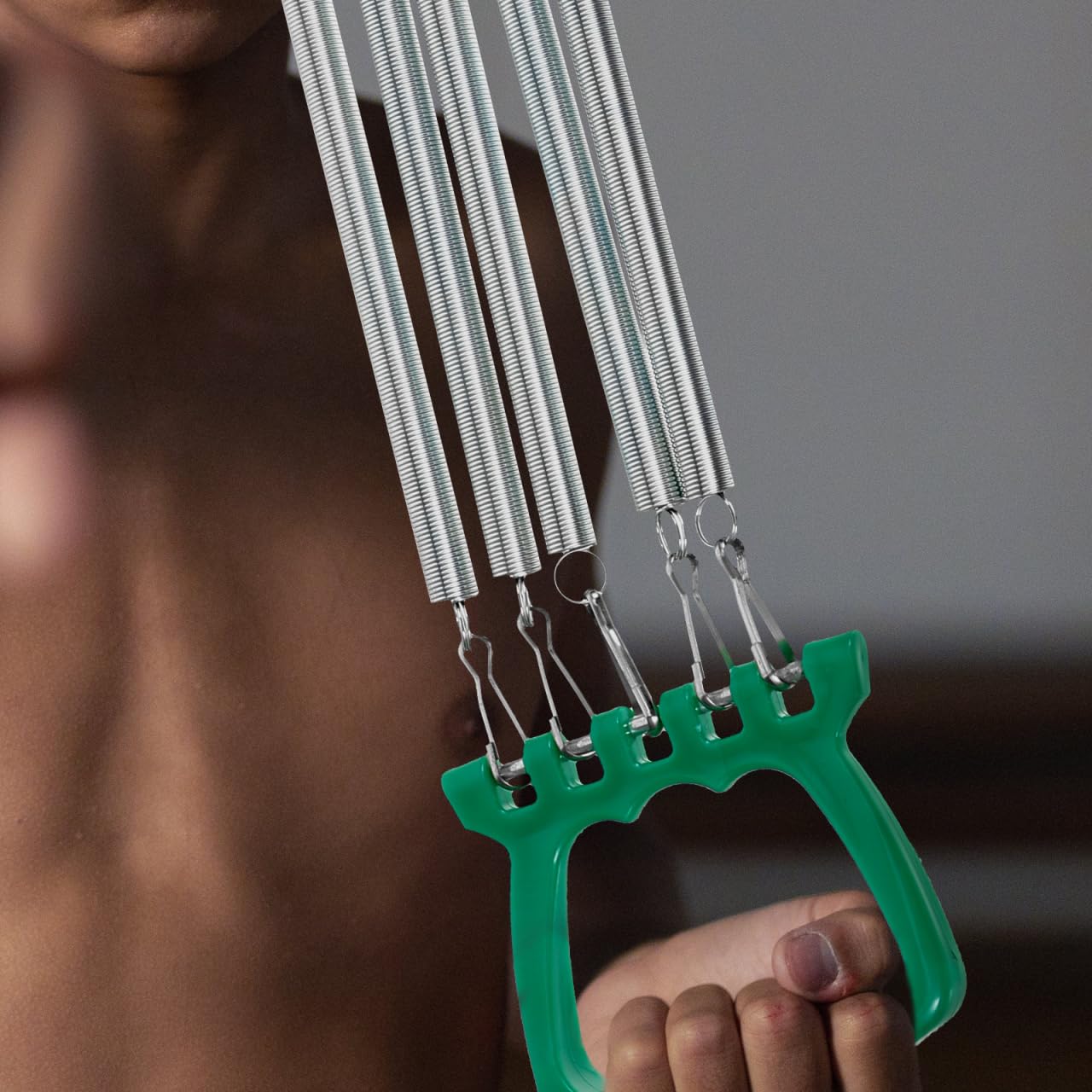 UPKOCH Espansore per petto con molla in acciaio elastico, attrezzo versatile per l'allenamento della forza e sport indoor, leggero e portatile, impugnatura ergonomica per una facile applicazione e