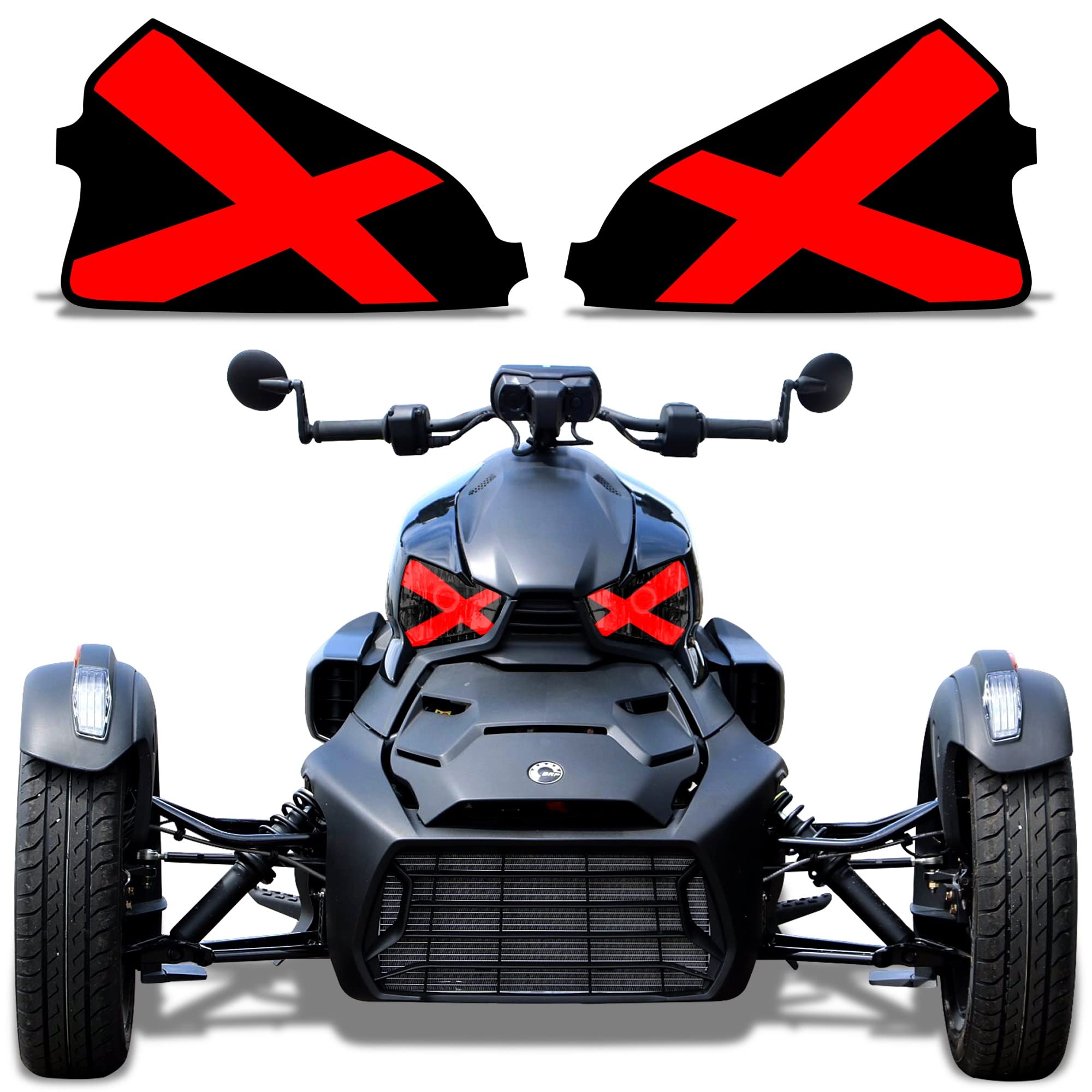 Ryker Graphics Can Am Stickers Head Light Eye Graphics For Can-Am Ryker Roadster 2020 ...