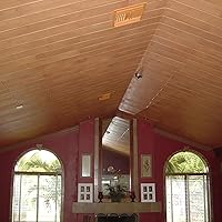 Vista 6 de Paneles de techo con pegamento para bricolaje, tablones de espuma, azulejos decorativos, 39.3 x 6.5 pulgadas, paquete de 12