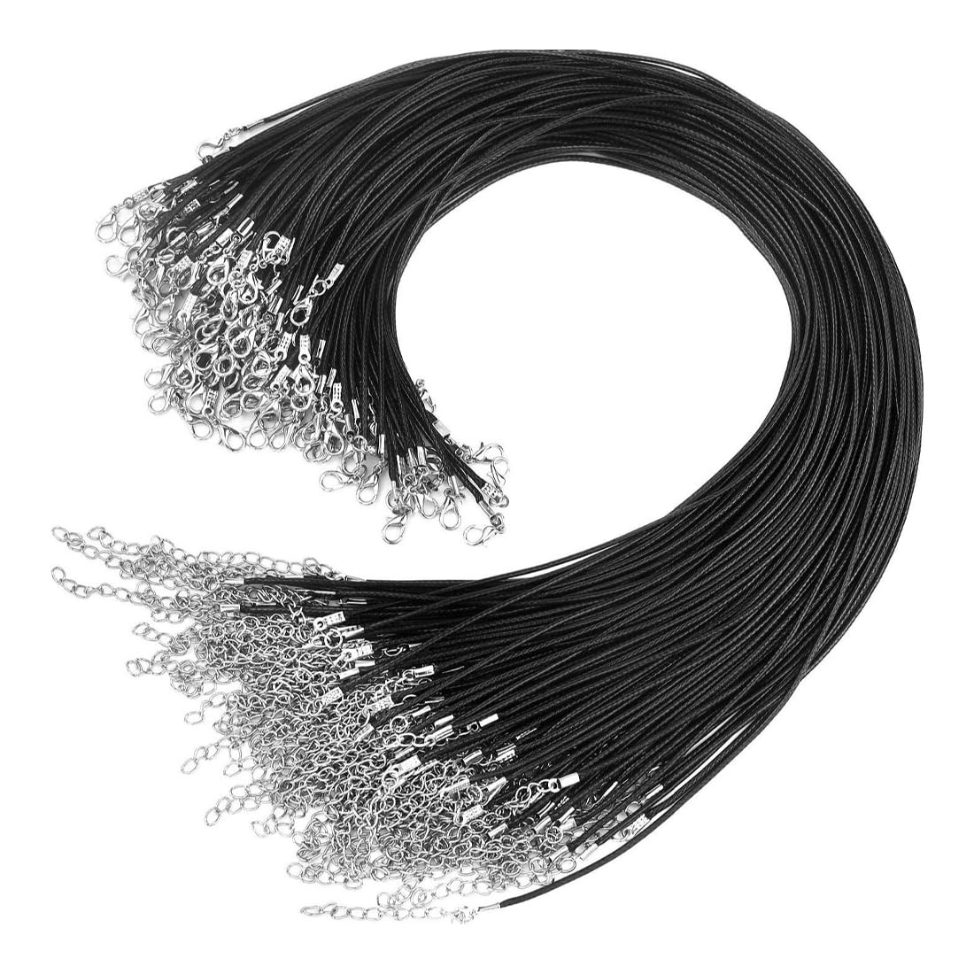 Cordoncini Collana In Pelle 20 Pezzi - Con Moschettone Per DIY Gioielli - Foto 8