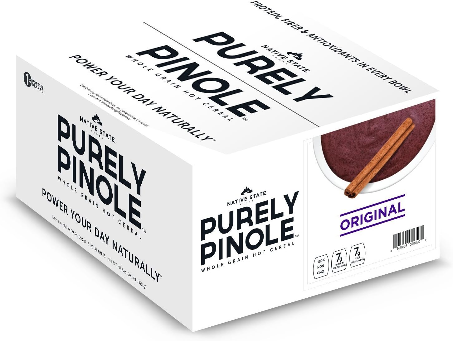 Native State Foods Purely Pinole Power Cereal, Original, 9.7oz, 6 pack