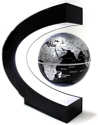 PowerTRC C Shape Magnetic Levitation Floating Globe World Map LED Light