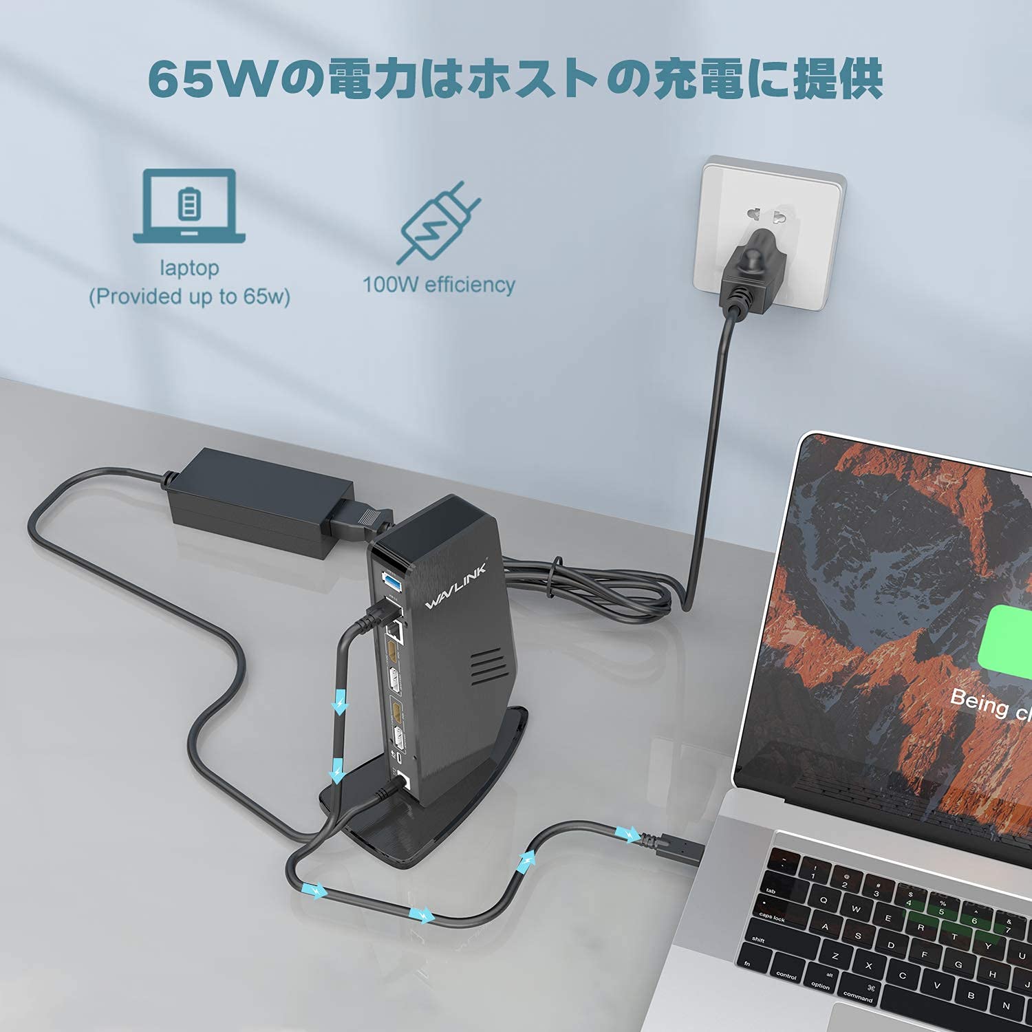 Amazon.co.jp: WAVLINK 縦置きUSB-C ユニバーサルドッキング